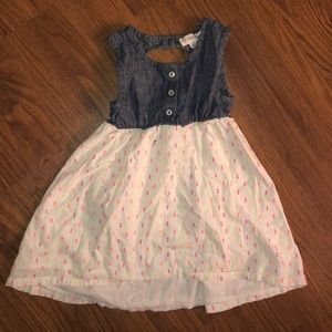 Denim and cotton summer dress